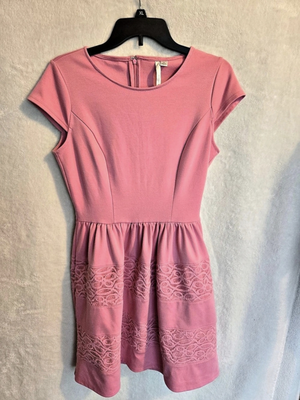 Lauren Conrad Pink Floral Lace Mini Dress Size 6
